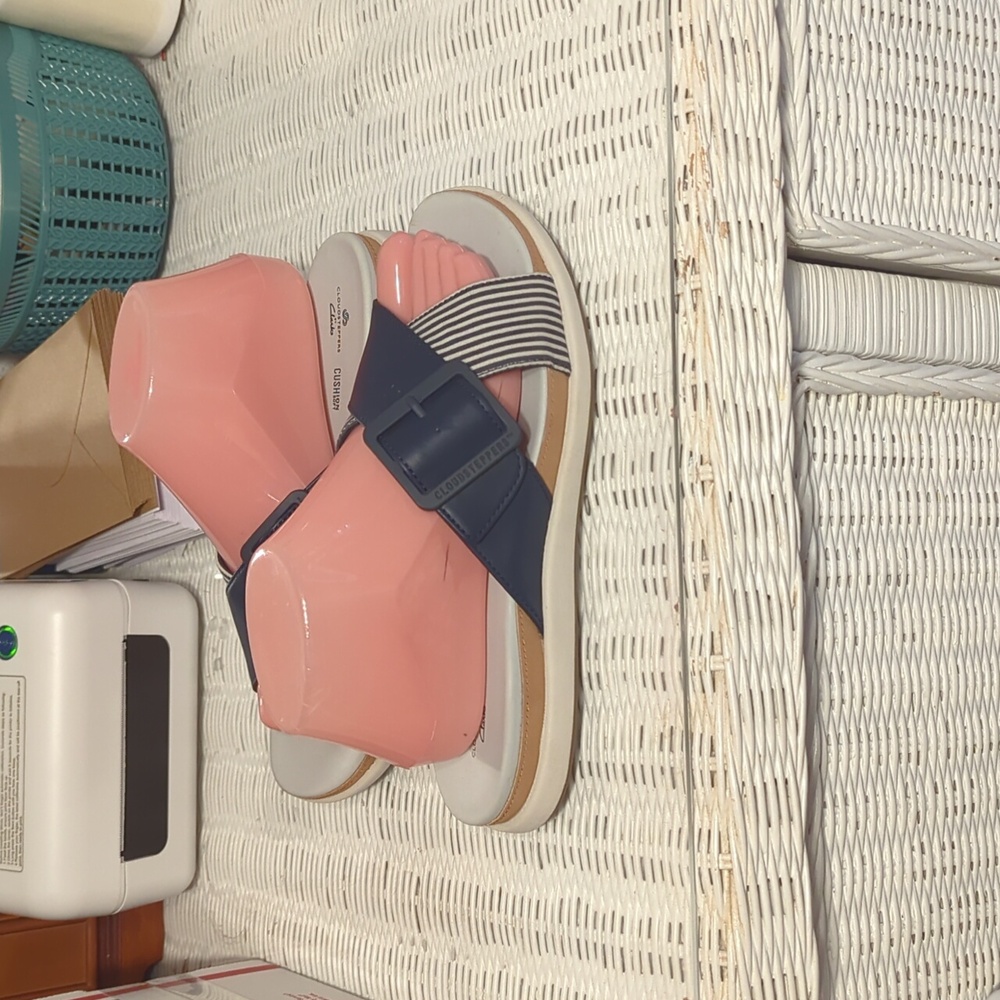Cloudsteppers by Clarks Pink and Navy Sandals